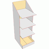 Präsentationsdisplay aus Karton