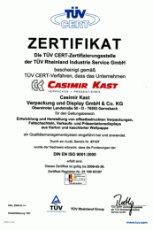 TÜV Zertifikat