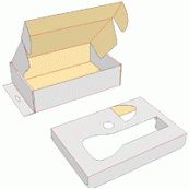 Verpackung mit Einlagen